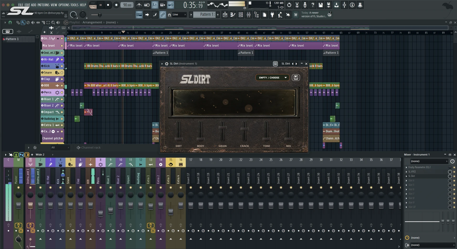 SL Dirt: In FL Studio