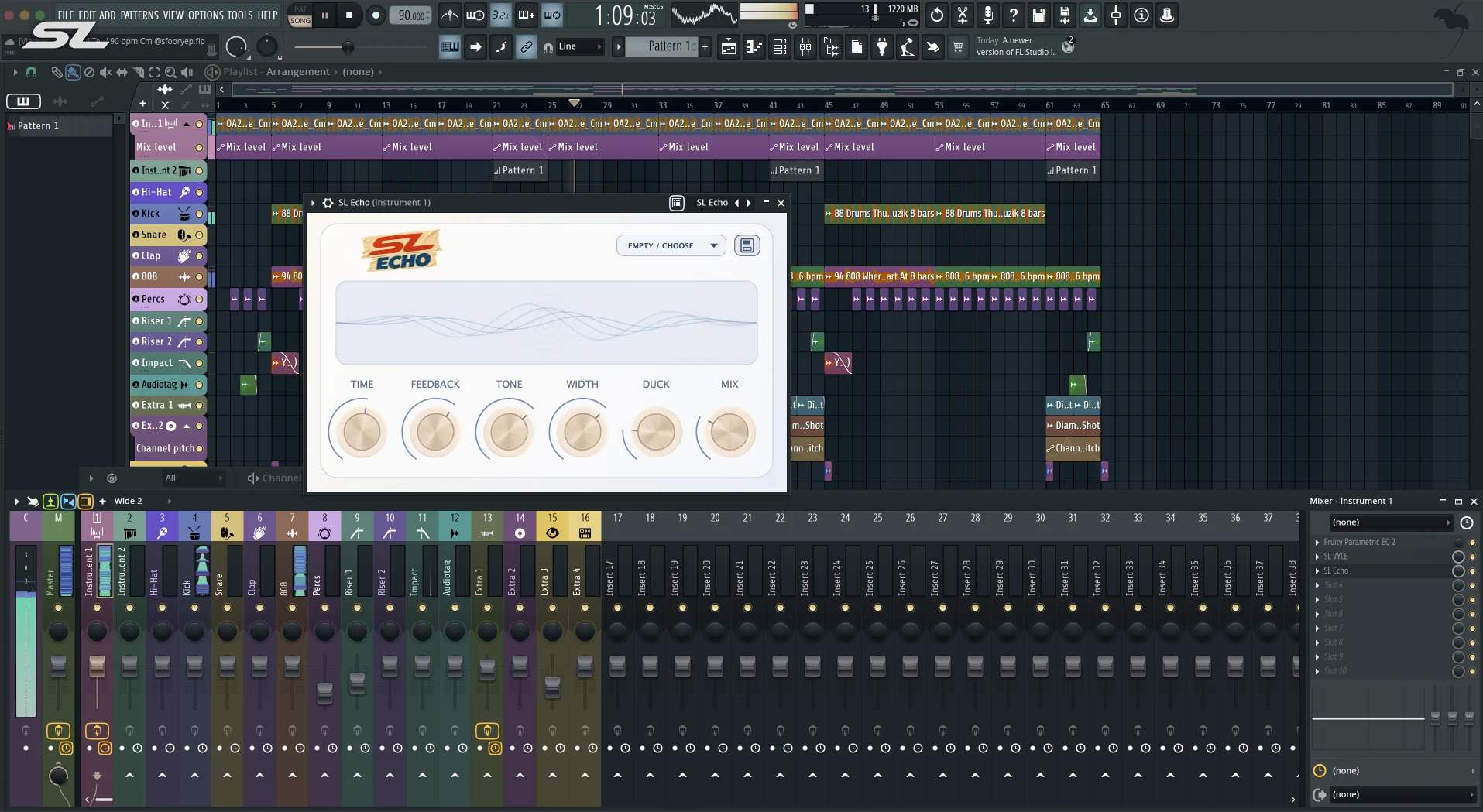 SL Echo: In FL Studio