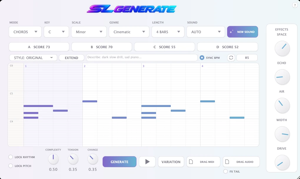 SL Generate interface