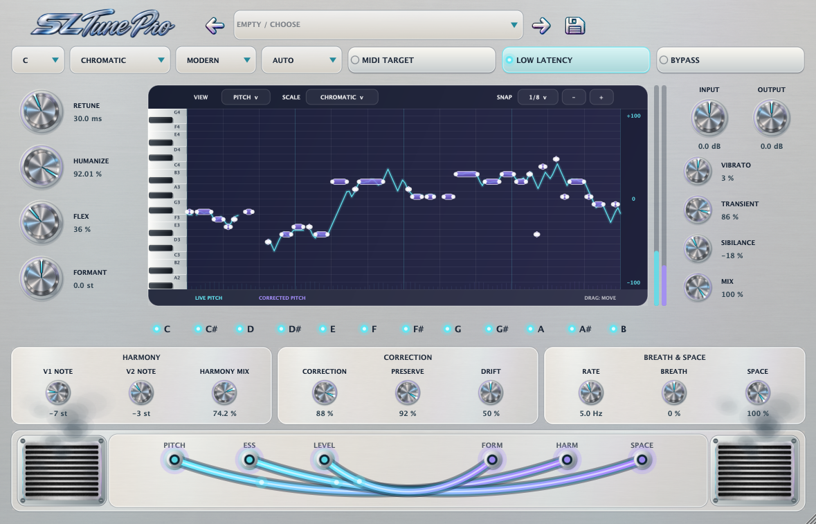 SL Tune Pro plugin interface